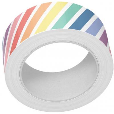 Lawn Fawn Washi Tape - Rainbow Diagonal Stripes